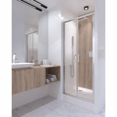 Будкрам купить Душевая дверь в нишу Qtap Gemini CRM209.C6 90х190 см, стекло Clear 6 мм, покрытие CalcLess Душевая дверь в нишу Qtap Gemini CRM209.C6 90х190 см, стекло Clear 6 мм, покрытие CalcLess 11