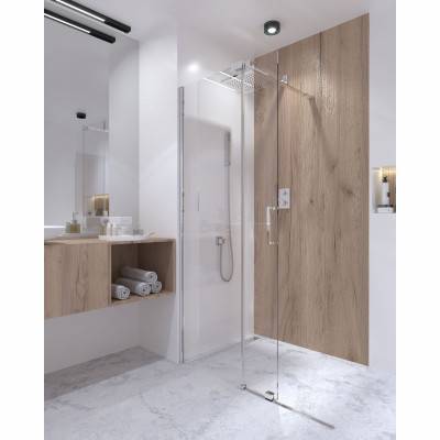 Будкрам купити Душова перегородка Qtap Walk-In Glide CRM2012.C8 120х190 см, скло Clear 8 мм, покриття CalcLess Душова перегородка Qtap Walk-In Glide CRM2012.C8 120х190 см, скло Clear 8 мм, покриття CalcLess 12