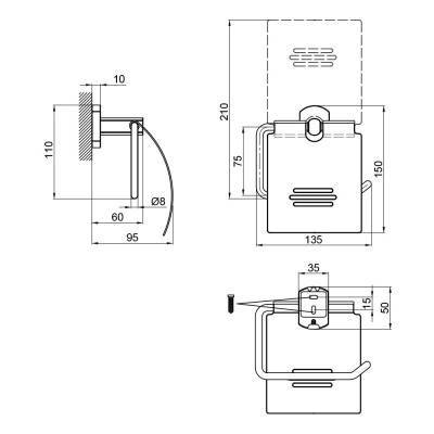 Будкрам купить Держатель для туалетной бумаги Qtap Liberty BLM 1151 Держатель для туалетной бумаги Qtap Liberty BLM 1151 4