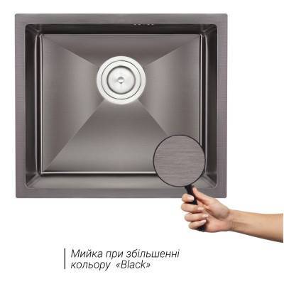 Будкрам купити Кухонна мийка Qtap D4843BL 2.7/1.0 мм Black (QTD4843BLPVD2710) Кухонна мийка Qtap D4843BL 2.7/1.0 мм Black (QTD4843BLPVD2710) 5