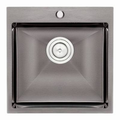 Будкрам купить Кухонная мойка Qtap D5050BL 2.7/1.0 мм Black (QTD5050BLPVD10)