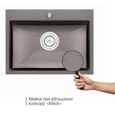 Будкрам купити Кухонна мийка Qtap D5843BL 2.7/1.0 мм Black (QTD5843BLPVD10) Кухонна мийка Qtap D5843BL 2.7/1.0 мм Black (QTD5843BLPVD10) 5