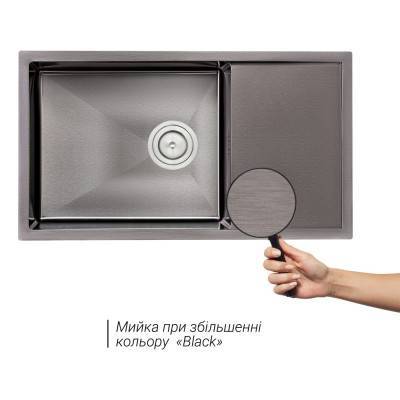 Будкрам купити Кухонна мийка Qtap D7844BL 2.7/1.0 мм Black (QTD7844BLPVD12) Кухонна мийка Qtap D7844BL 2.7/1.0 мм Black (QTD7844BLPVD12) 5