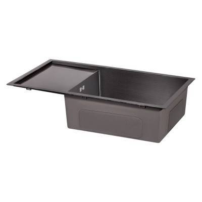 Будкрам купити Кухонна мийка Qtap D7844BL 2.7/1.0 мм Black (QTD7844BLPVD12) Кухонна мийка Qtap D7844BL 2.7/1.0 мм Black (QTD7844BLPVD12) 6