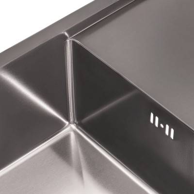 Будкрам купити Кухонна мийка Qtap D7844BL 2.7/1.0 мм Black (QTD7844BLPVD12) Кухонна мийка Qtap D7844BL 2.7/1.0 мм Black (QTD7844BLPVD12) 8