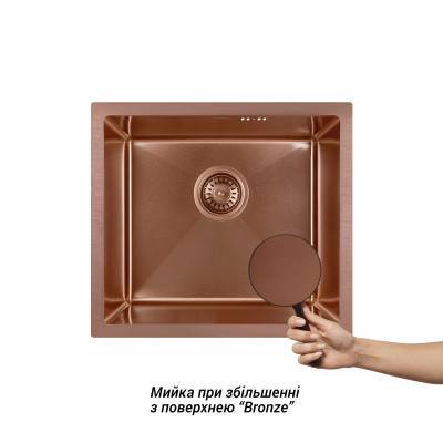 Будкрам купити Кухонна мийка Qtap D4843BR 2.7/1.0 мм Bronze (QTD4843BRPVD10) Кухонна мийка Qtap D4843BR 2.7/1.0 мм Bronze (QTD4843BRPVD10) 3