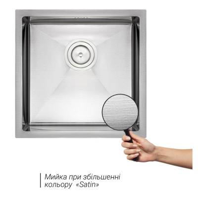 Будкрам купити Кухонна мийка Qtap D4645 2.7/1.0 мм Satin (QTD464510) Кухонна мийка Qtap D4645 2.7/1.0 мм Satin (QTD464510) 5