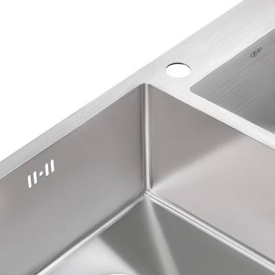 Будкрам купить Кухонная мойка с двумя чашами Qtap S7843 2.7/1.0 мм Satin (QTS784310) Кухонная мойка с двумя чашами Qtap S7843 2.7/1.0 мм Satin (QTS784310) 8