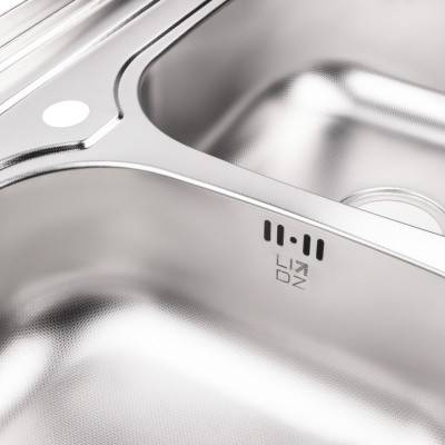 Будкрам купити Кухонна мийка з двома чашами Lidz 6080 0,8 мм Decor (LIDZ6080DEC08) Кухонна мийка з двома чашами Lidz 6080 0,8 мм Decor (LIDZ6080DEC08) 8