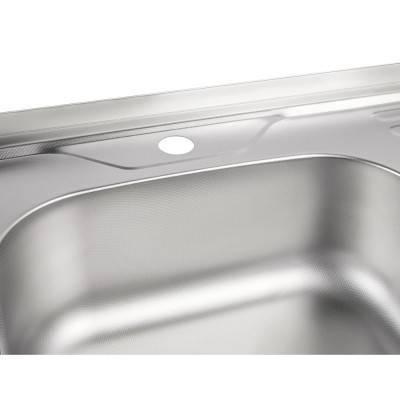 Будкрам купити Кухонна мийка Lidz 6060-L 0,8 мм Decor (LIDZ6060LDEC08) Кухонна мийка Lidz 6060-L 0,8 мм Decor (LIDZ6060LDEC08) 8