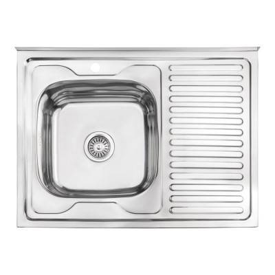 Будкрам купить Кухонная мойка Lidz 6080-L 0,6 мм Polish (LIDZ6080LPOL06)