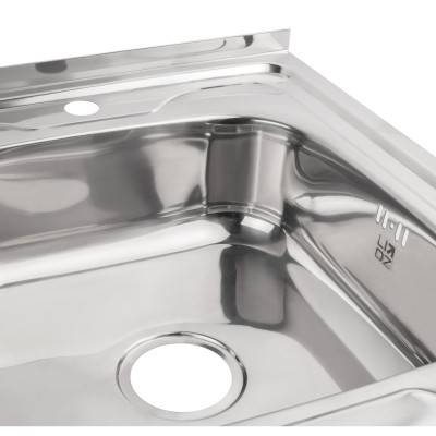 Будкрам купити Кухонна мийка Lidz 6080-R 0,6 мм Polish (LIDZ6080RPOL06) Кухонна мийка Lidz 6080-R 0,6 мм Polish (LIDZ6080RPOL06) 8