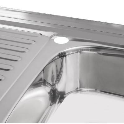 Будкрам купити Кухонна мийка Lidz 5080-R 0,8 мм Polish (LIDZ5080RPOL06) Кухонна мийка Lidz 5080-R 0,8 мм Polish (LIDZ5080RPOL06) 8