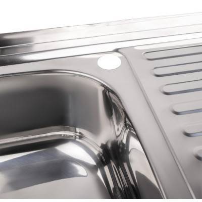 Будкрам купити Кухонна мийка Lidz 5080-L 0,8 мм Polish (LIDZ5080LPOL08) Кухонна мийка Lidz 5080-L 0,8 мм Polish (LIDZ5080LPOL08) 8