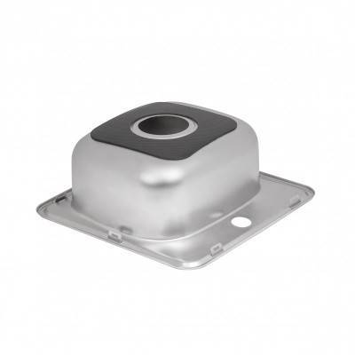 Будкрам купити Кухонна мийка Lidz 3838 0,6 мм Satin (LIDZ3838POL06) Кухонна мийка Lidz 3838 0,6 мм Satin (LIDZ3838POL06) 7