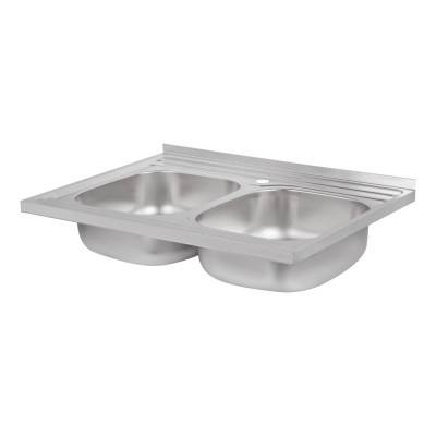 Будкрам купити Кухонна мийка з двома чашами Lidz 6080 0,8 мм Satin (LIDZ6080DBSAT8) Кухонна мийка з двома чашами Lidz 6080 0,8 мм Satin (LIDZ6080DBSAT8) 6