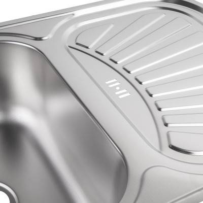 Будкрам купити Кухонна мийка Lidz 7549 0,8 мм Satin (LIDZ7549SAT8) Кухонна мийка Lidz 7549 0,8 мм Satin (LIDZ7549SAT8) 7