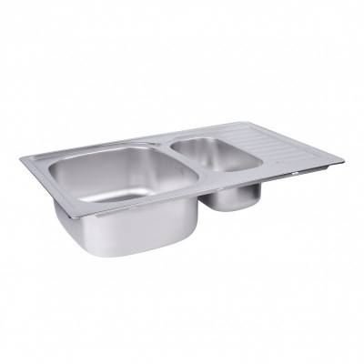 Будкрам купити Кухонна мийка з додатковою чашею Lidz 7850 0,8 мм Satin (LIDZ7850SAT8) Кухонна мийка з додатковою чашею Lidz 7850 0,8 мм Satin (LIDZ7850SAT8) 4