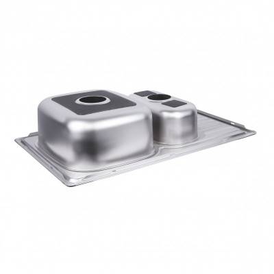 Будкрам купити Кухонна мийка з додатковою чашею Lidz 7850 0,8 мм Satin (LIDZ7850SAT8) Кухонна мийка з додатковою чашею Lidz 7850 0,8 мм Satin (LIDZ7850SAT8) 5