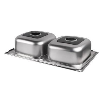 Будкрам купити Кухонна мийка з двома чашами Lidz 7948 0,8 мм Satin (LIDZ7948SAT8) Кухонна мийка з двома чашами Lidz 7948 0,8 мм Satin (LIDZ7948SAT8) 6