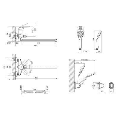Будкрам купить Смеситель для ванны Lidz (CRM) Cosmos 80 005E-1 New Смеситель для ванны Lidz (CRM) Cosmos 80 005E-1 New 2