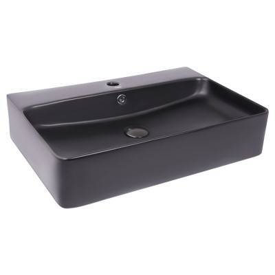 Будкрам купить Раковина Qtap Nando 600х420х130 Matt black с донным клапаном QT1211K4041MB Раковина Qtap Nando 600х420х130 Matt black с донным клапаном QT1211K4041MB 6