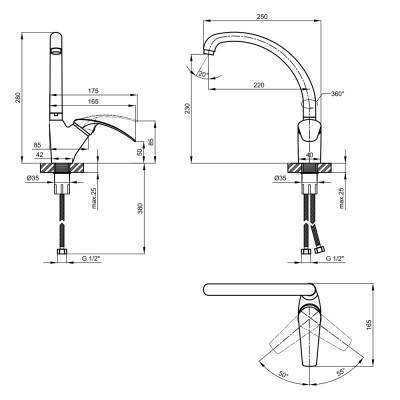 Будкрам купить Смеситель для кухни Lidz (CRM) Mars 81 007F-3 Смеситель для кухни Lidz (CRM) Mars 81 007F-3 4