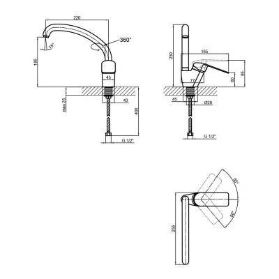 Будкрам купить Смеситель для кухни Lidz (CRM) Mars 81 008F-3 Смеситель для кухни Lidz (CRM) Mars 81 008F-3 4