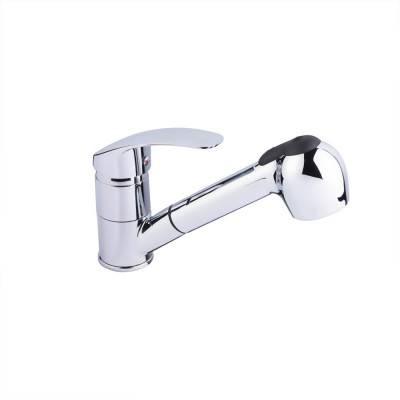 Будкрам купить Смеситель для кухни Lidz (CRM) Mars 81 011 с выдвижным изливом