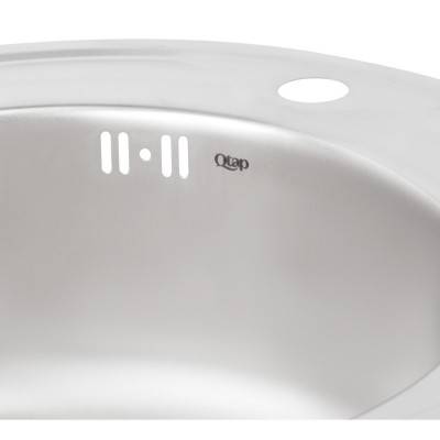 Будкрам купить Кухонная мойка Qtap D510 0,8 мм Satin (QTD510SAT08) Кухонная мойка Qtap D510 0,8 мм Satin (QTD510SAT08) 8