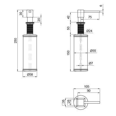 Будкрам купить Дозатор для моющего средства Lidz (CRM) 112 02 000 00 Дозатор для моющего средства Lidz (CRM) 112 02 000 00 4
