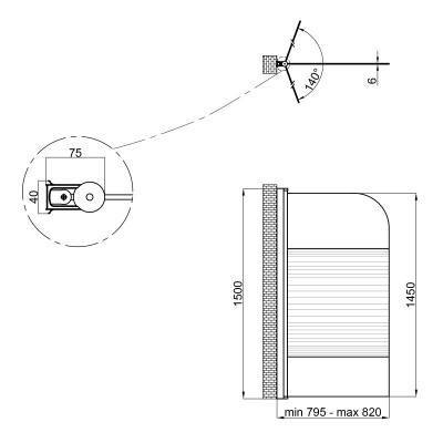 Будкрам купити Штора на ванну Lidz Brama SS80x150L.CRM.L скло Linie 6 мм, ліва Штора на ванну Lidz Brama SS80x150L.CRM.L скло Linie 6 мм, ліва 4