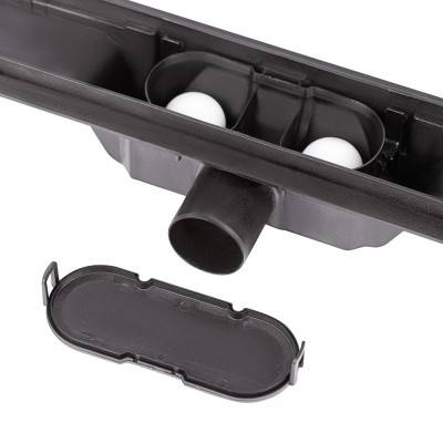 Будкрам купить Трап Qtap Dry FF304-900MBLA линейный с сухим затвором и нержавеющей решеткой 900х73 Трап Qtap Dry FF304-900MBLA линейный с сухим затвором и нержавеющей решеткой 900х73 7