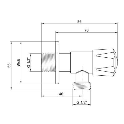 Будкрам купити Кран приладовий Lidz (NKS) 01 02 001 12 1/2"х1/2" кутовий Кран приладовий Lidz (NKS) 01 02 001 12 1/2"х1/2" кутовий 4
