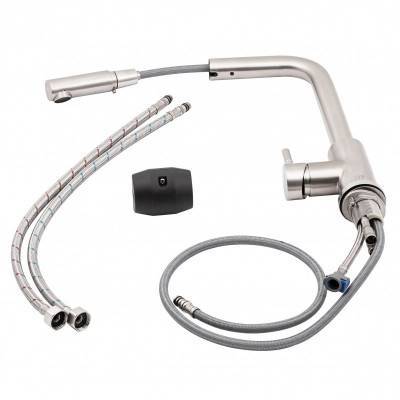 Будкрам купить Смеситель для кухни Lidz (NKS) 12 32 015FL-13 с выдвижным изливом Смеситель для кухни Lidz (NKS) 12 32 015FL-13 с выдвижным изливом 10