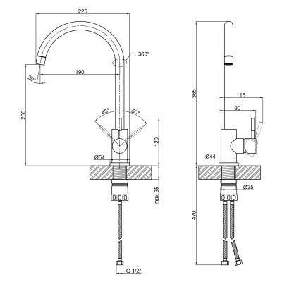 Будкрам купить Смеситель для кухни Lidz (BEI) 12 32 015F-8 Смеситель для кухни Lidz (BEI) 12 32 015F-8 2