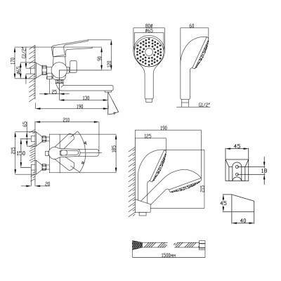 Будкрам купити Змішувач для ванни Lidz (CRM) 14 47 006-1 New Змішувач для ванни Lidz (CRM) 14 47 006-1 New 4