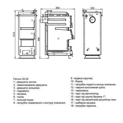 Будкрам купить Котел твердотопливный стальной Thermo Alliance Ferrum FSF 20-24 Котел твердотопливный стальной Thermo Alliance Ferrum FSF 20-24 4