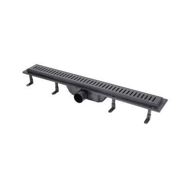 Будкрам купить Трап Qtap Dry FA304-700MBLA линейный с сухим затвором и нержавеющей решеткой 700х73