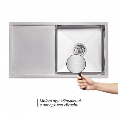 Будкрам купити Кухонна мийка Lidz H7844 3.0/1.0 мм Brush (LIDZH7844LBRU3010) Кухонна мийка Lidz H7844 3.0/1.0 мм Brush (LIDZH7844LBRU3010) 5