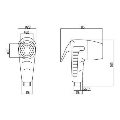Будкрам купити Лійка для гігієнічного душу Lidz (CRM) 51 30 000 00 Лійка для гігієнічного душу Lidz (CRM) 51 30 000 00 4