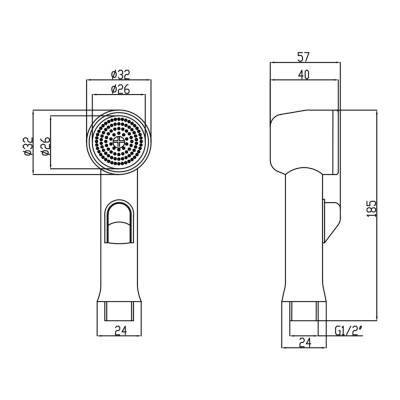Будкрам купить Лейка для гигиенического душа Lidz (CRM) 51 25 000 00 Лейка для гигиенического душа Lidz (CRM) 51 25 000 00 4