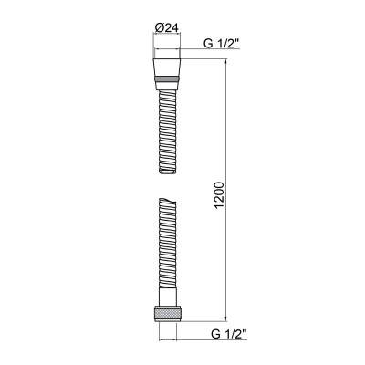 Будкрам купити Шланг для душу Lidz (CRM) 50 07 120 00 1,20 м Шланг для душу Lidz (CRM) 50 07 120 00 1,20 м 3