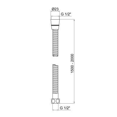 Будкрам купить Шланг для душа Lidz (CRM) 50 12 150 00 1,50 м Шланг для душа Lidz (CRM) 50 12 150 00 1,50 м 3