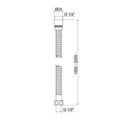 Будкрам купить Шланг для душа Lidz (CRM) 50 13 150 00 1,50-2,20 м Шланг для душа Lidz (CRM) 50 13 150 00 1,50-2,20 м 3
