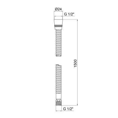 Будкрам купити Шланг для душу Lidz (CRM) 50 14 150 00 1,50 м Шланг для душу Lidz (CRM) 50 14 150 00 1,50 м 3