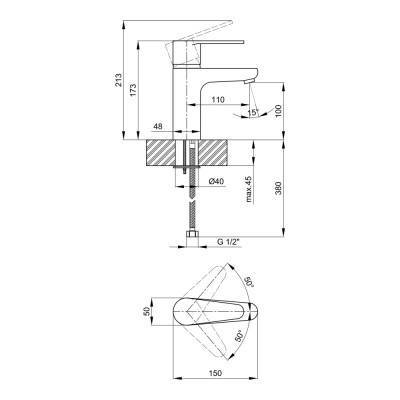 Будкрам купить Смеситель для раковины Lidz (CRM) 46 78 001 Смеситель для раковины Lidz (CRM) 46 78 001 4
