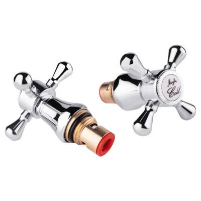 Будкрам купити Кран-букс Lidz (CRM) 16 000 00 кераміка 1/2" з ручкою Mayfair (пара)