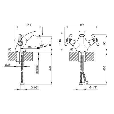 Будкрам купить Смеситель для раковины Lidz (CRM) Dominox 15 161 Смеситель для раковины Lidz (CRM) Dominox 15 161 4
