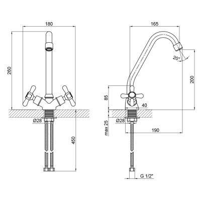 Будкрам купить Смеситель для кухни Lidz (CRM) Dominox 15 272F-1 Смеситель для кухни Lidz (CRM) Dominox 15 272F-1 4